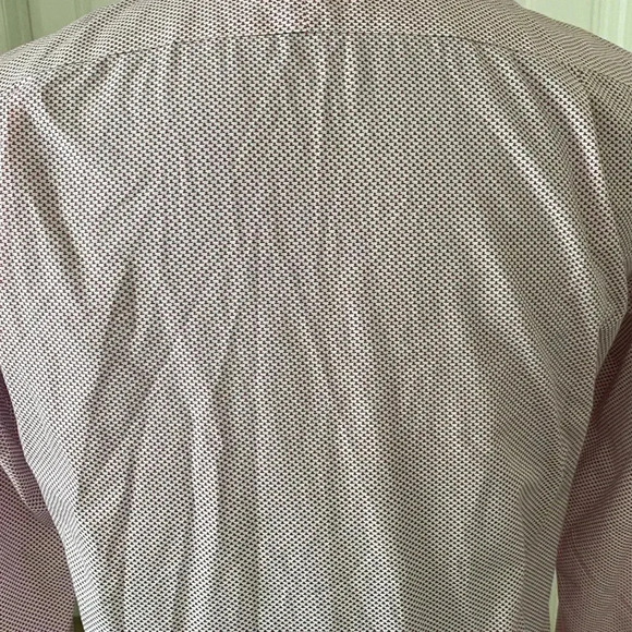 Bonobos Mens Wrinkle Free Slim Fit Shirt Size 15.5 Medium Red Button Down - Picture 5 of 8